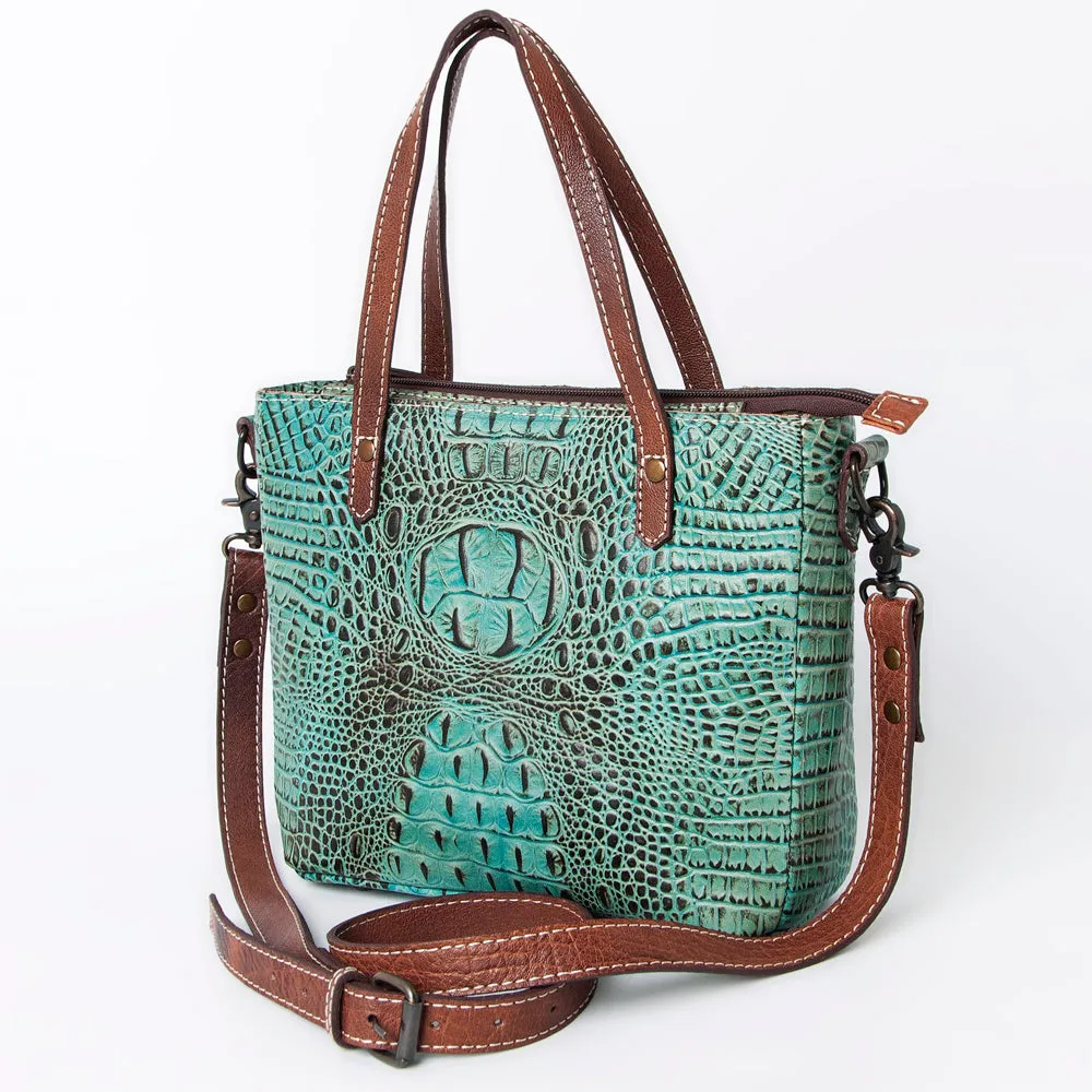 ADBG955 American Darling Crocodile Embossed Genuine Leather Women Bag Western Handbag Purse