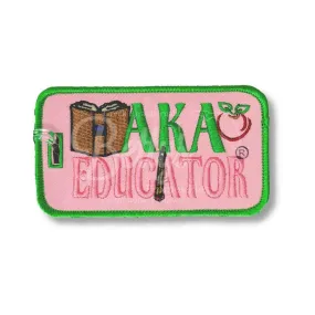 Alpha Kappa Alpha AKA Educator Embroidered Luggage Tag