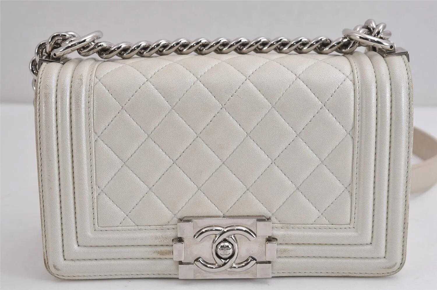 Chanel Boy Calf Skin Matelasse Cc