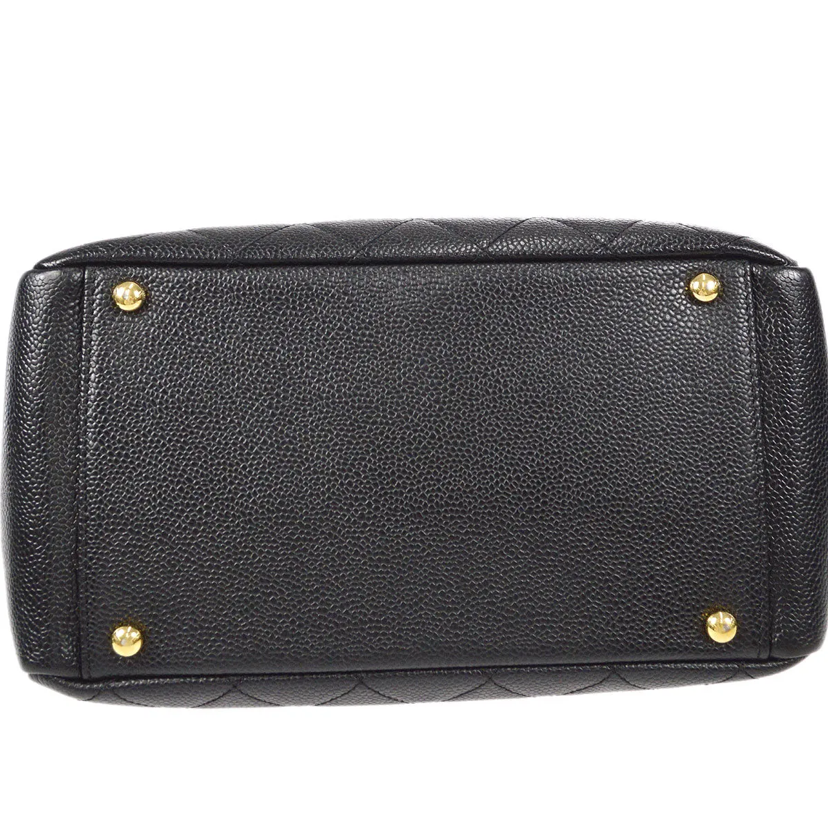 CHANEL Petite Timeless Tote PTT Chain Handbag Black Caviar