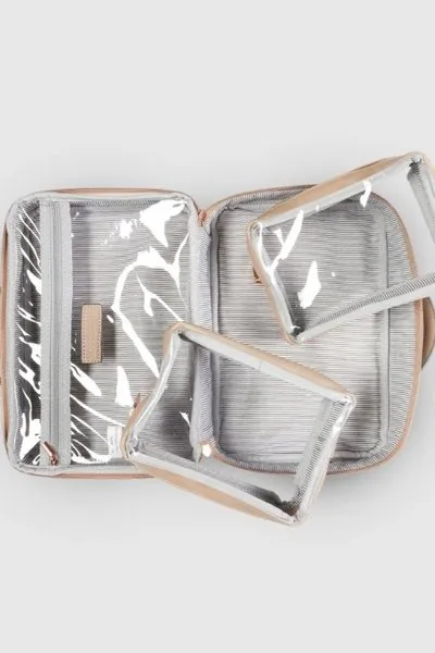 GEORGIE COSMETIC CASE COFFEE