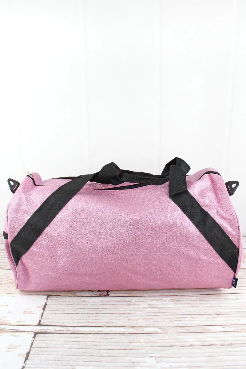 NGIL Pink Glitz & Glam Barrel Duffle Bag 18"