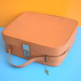 Vintage 1960s Suitcases - Tan