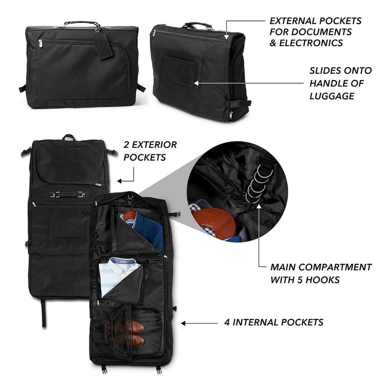 Virginia Tech Hokies 18" Carry On Garment Bag